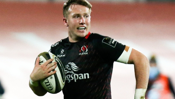 Stewart Moore scored the second of Ulster's four tries