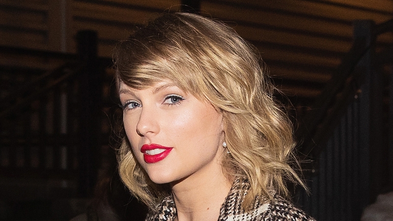 Taylor Swift accepted her award remotely