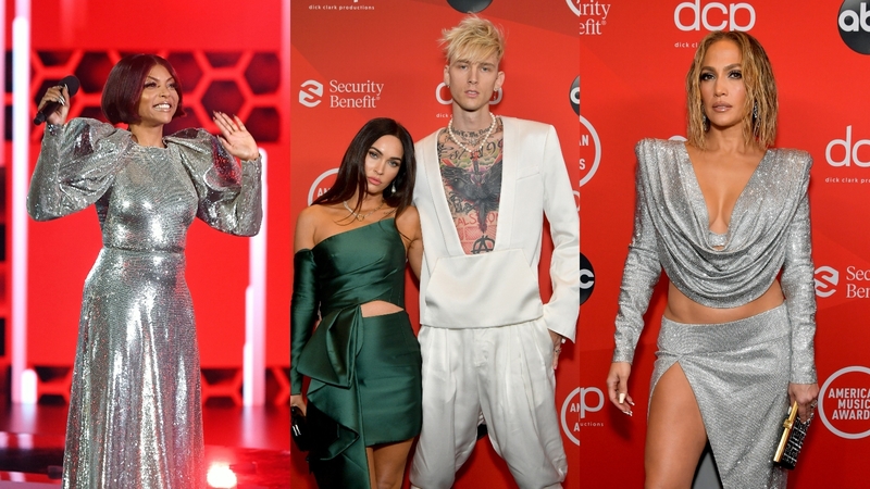 With sparkles, reds, greens and golds on show, celebrity style was Christmas party ready.