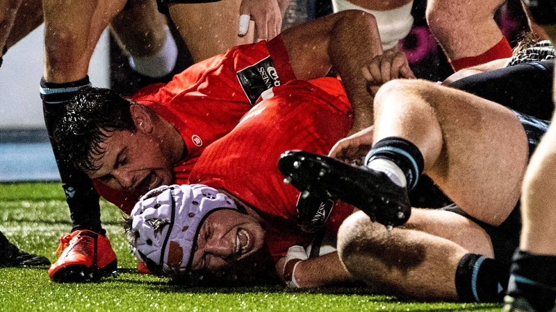 Fineen Wycherley scores Munster's second try