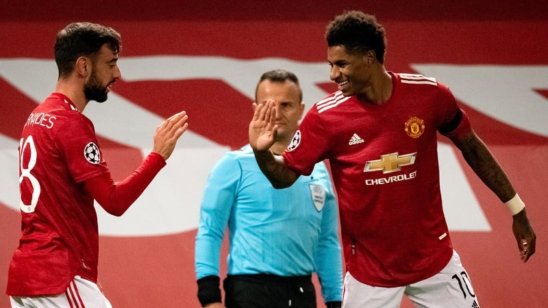 Bruno Fernandes and Marcus Rashford both got on the score-sheet for Manchester United