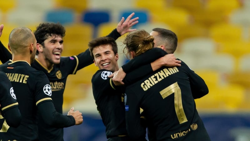 Antoine Griezmann and Barcelona celebrate a comfortable win