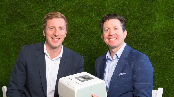 Kieran Daly, HealthBeacon's co-founder and Jim Joyce, the departing CEO and co-founder