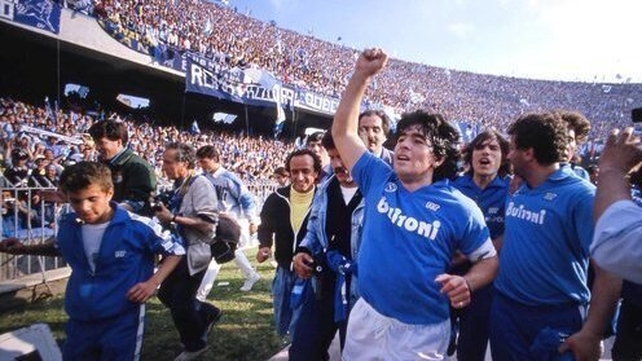 The Argentine helped Napoli to win their first Serie A title in 1987