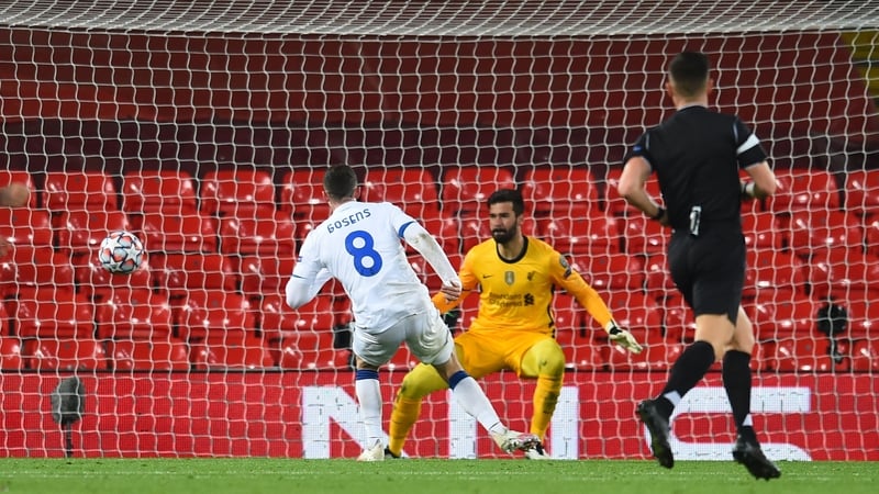 Robin Gosens scores Atalanta's second goal