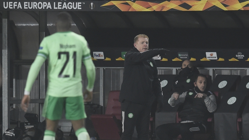 Neil Lennon reacts from the sidelines