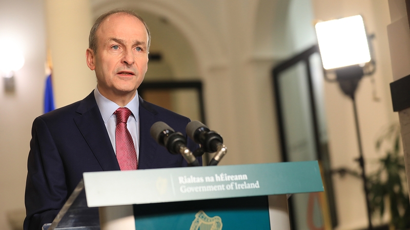 The Taoiseach announced the new measures at Government Buildings
