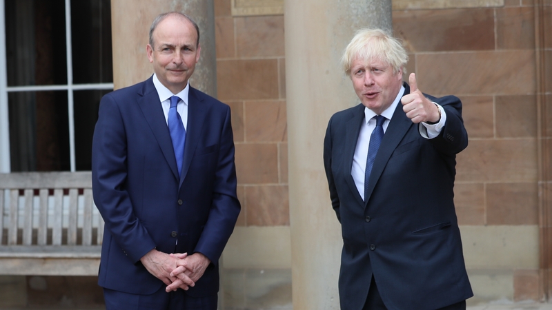 Micheál Martin and Boris Johnson discussed UK-EU negotiations (file image)