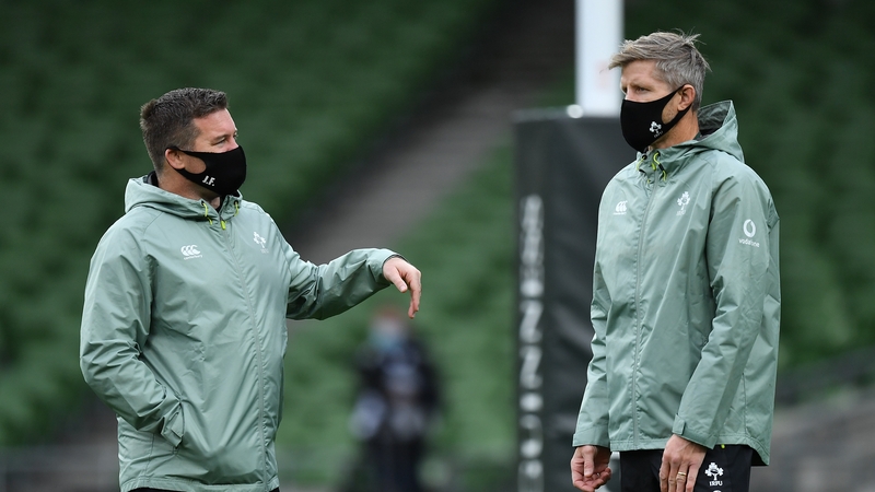 John Fogarty and Simon Easterby ahead of last month's game against Italy