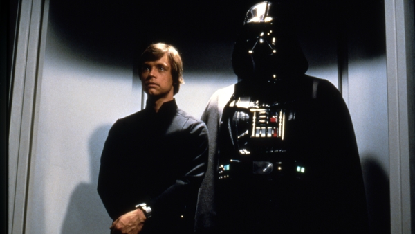 Luke with Daddy dearest in Star Wars