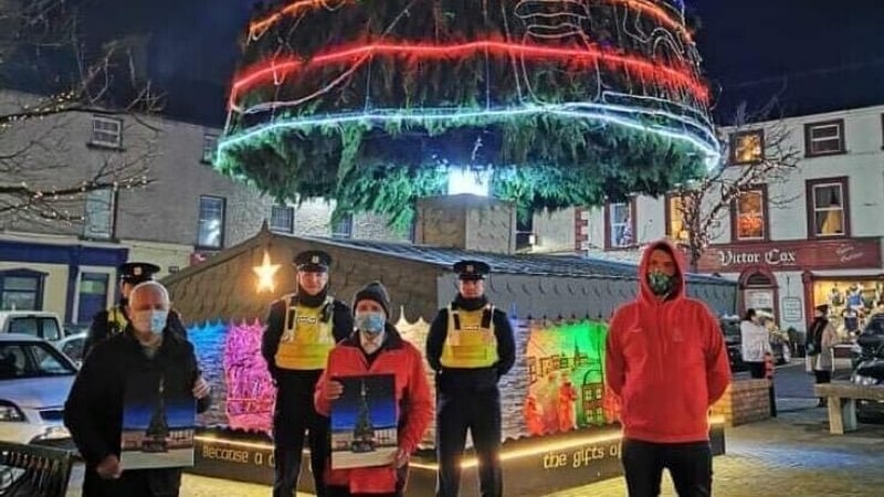 Mountmellick locals celebrate the tree-lighting ceremony