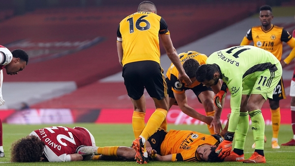 Raul Jimenez underwent surgery on a fractured skull