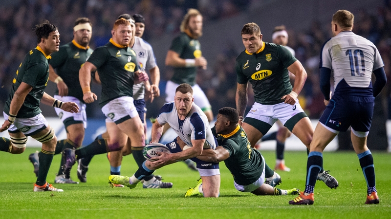 The Scots last faced the Springboks in 2018
