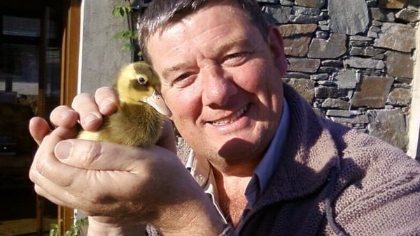 John Creedon and feathered pal in his back garden: "I'm well aware that many young people are in financial pressure. I've been there myself on a number of occasions."