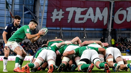 Conor Murray in action against Scotland in February's Six Nations game