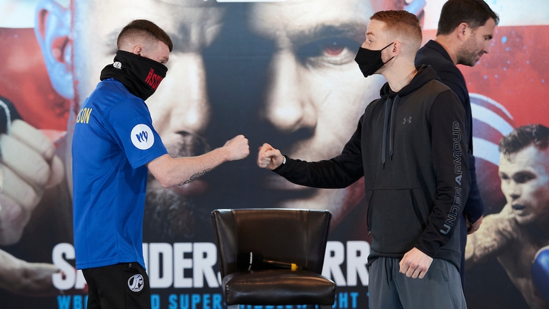 James Tennyson (L) and Josh O'Reilly fist-bump