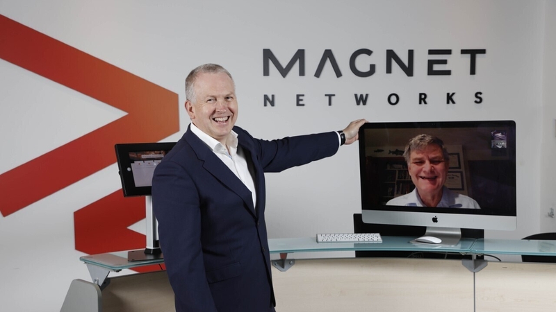 Speed Fibre Group's CEO Peter McCarthy and Magnet Network chairman Ken Peterson