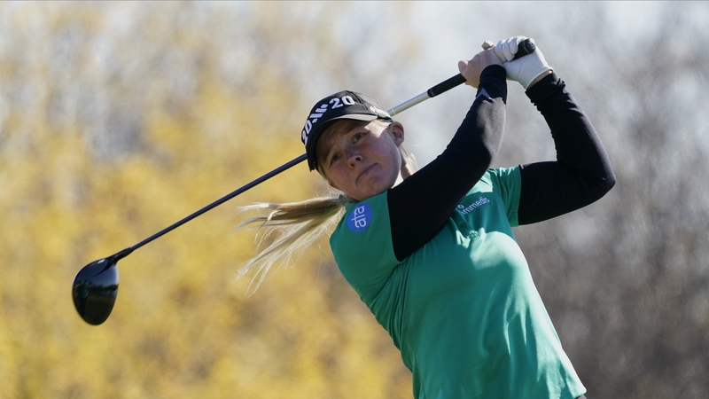 Stephanie Meadow of Ireland on the eighth hole during the second round
