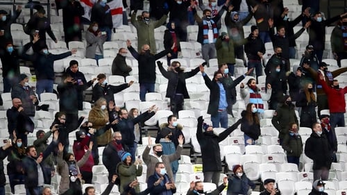 No fans will be permitted to attend West Ham's home game