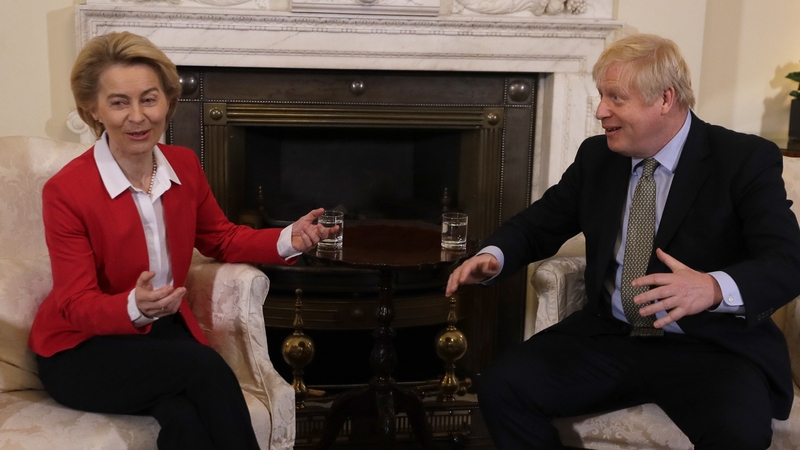 Ursula von der Leyen and Boris Johnson are set to meet in person (File pic)