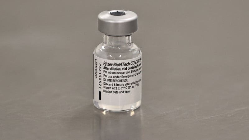 A phial of the Pfizer/BioNTech Covid-19 vaccine