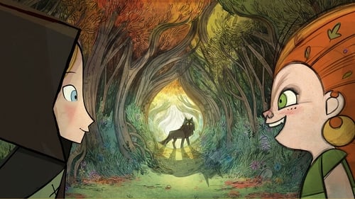 Robyn (voiced by Honor Kneasfy) and Mebh (voiced by Eva Whittaker) in Wolfwalkers