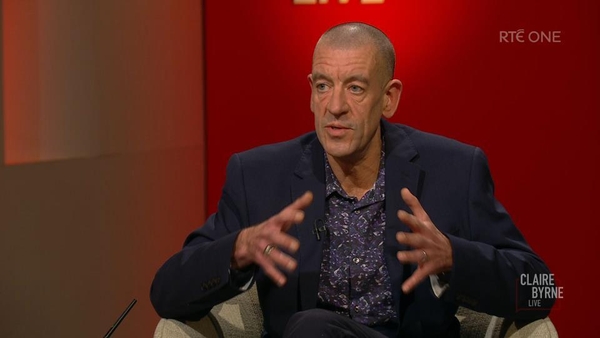 Diarmaid Ferriter speaking on Claire Byrne Live