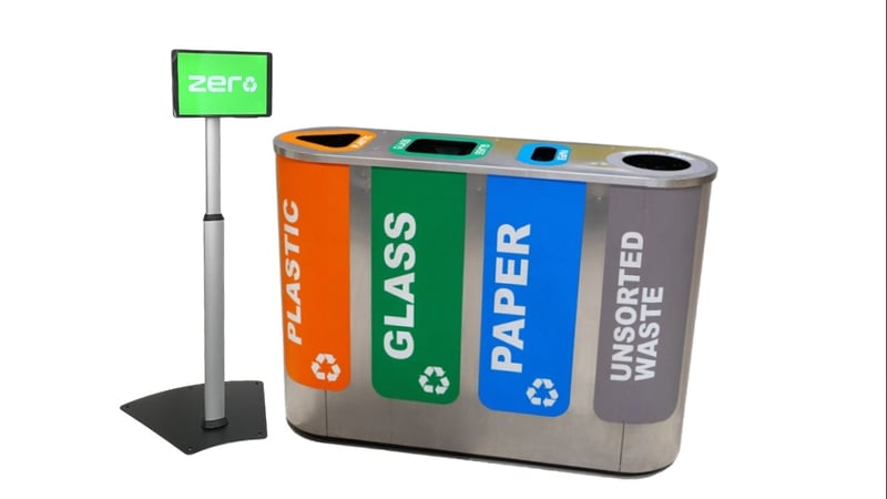 Sensibin Zero tells you which bin to put your waste in.
