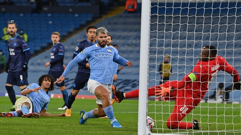Sergio Aguero score for Man City