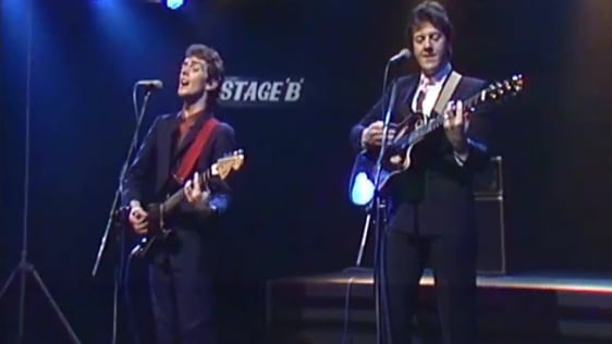 Paul Cleary and Ray Lynam in 1986.