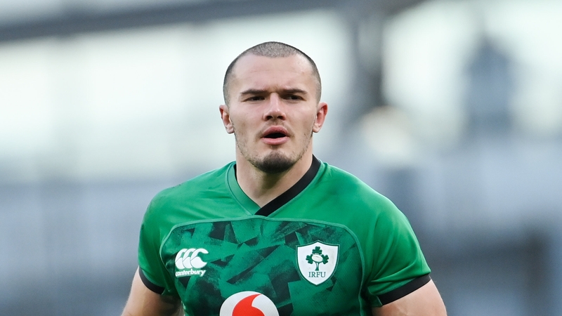 Jacob Stockdale in action against Scotland