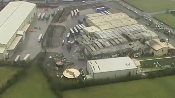 Fire at C&D Foods in Longford, 2006.