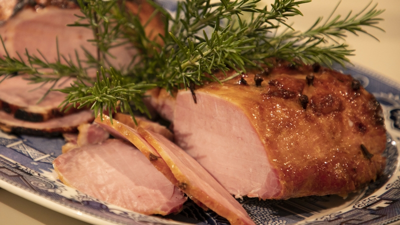 "I cook my ham on Christmas eve," says Eunice.