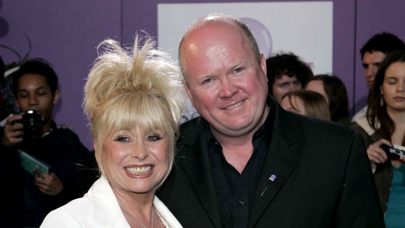 Barbara Windsor pictured with her on-screen son and off-screen friend Steve McFadden