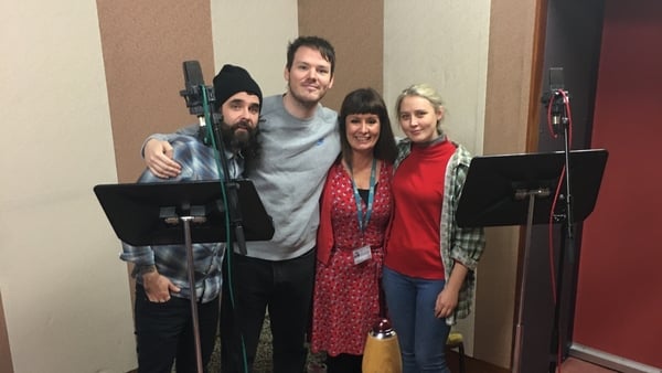 Left to right: Sound designer Damian Chennells, Lloyd Cooney, director Gorretti Slavin, and Roxanna Nic Liam