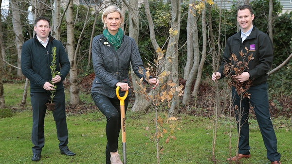 Peter McCarthy, Vice President of Legal and Corporate Affairs at Virgin Media, Senator Pippa Hackett, Minister of State with responsibility for Land Use and Biodiversity and Joe Codd -Director of Business Development at VEON.