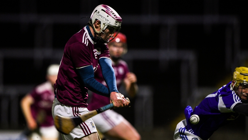 Donal O'Shea of Galway scores his side's first goal