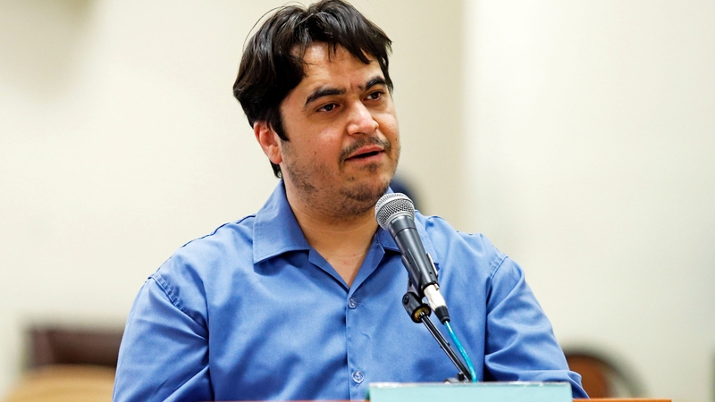 Ruhollah Zam was charged with 'corruption on earth', one of the most serious offences under Iranian law, and sentenced to death in June