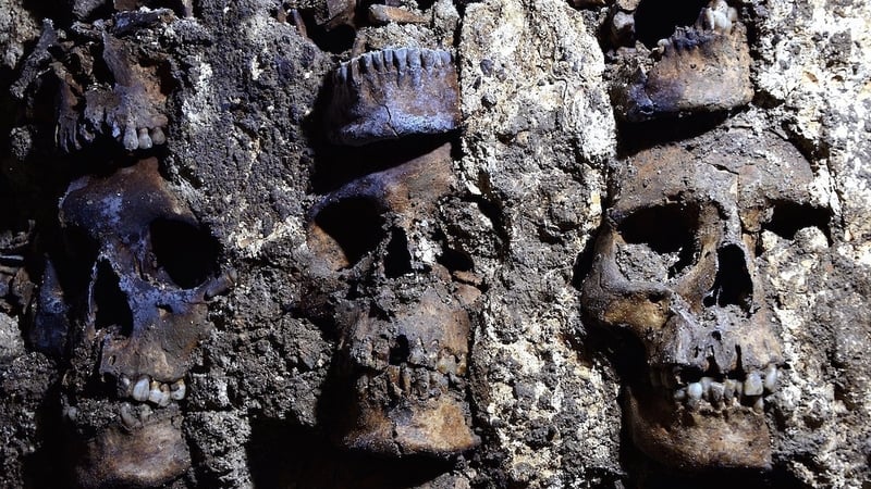 Some of the remains could be of people who were killed in ritual sacrifices to appease the gods