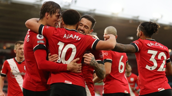 Che Adams celebrates his goal for Southampton