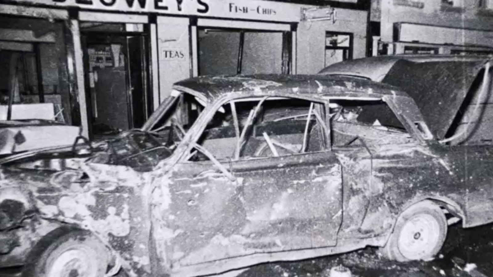 Anthony O'Reilly was double-parked outside Slowey's chip shop on Main Street when the explosion occurred   Photo: Paddy Ronaghan