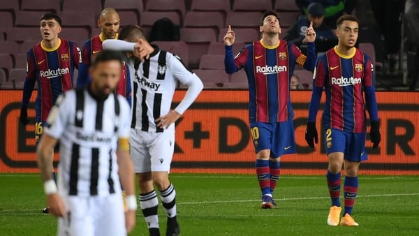Lionel Messi hit the only goal of the game