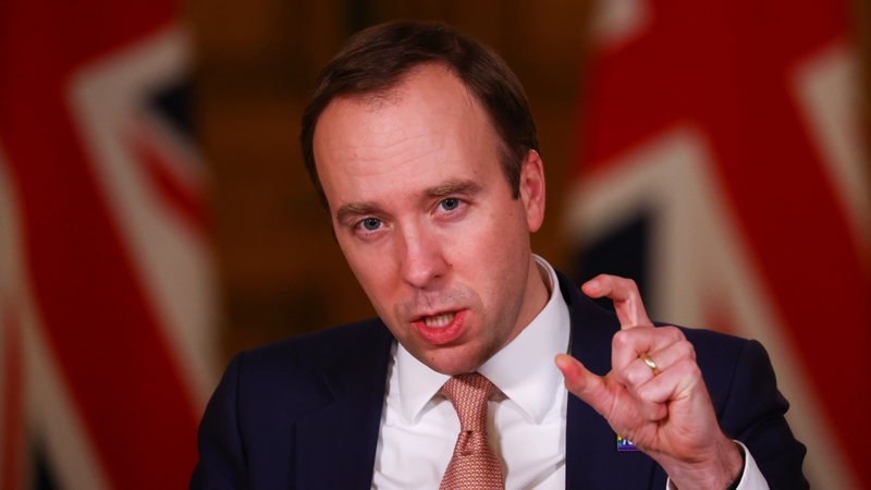 Minister Matt Hancock urged non-vaccinated people to get their jabs when eligible