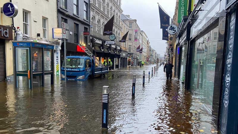 Cork city had extensive flooding in October and a storm surge tomorrow is expected to cause some flooding