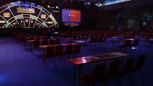 There will be fans present tonight but it's behind closed doors from tomorrow