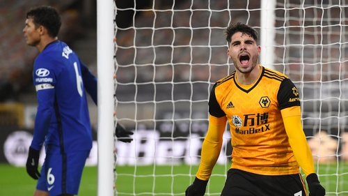 Pedro Neto celebrates his winning goal
