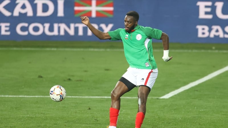 Inaki Williams of Euskal Selekzioa in action against Costa Rica in November