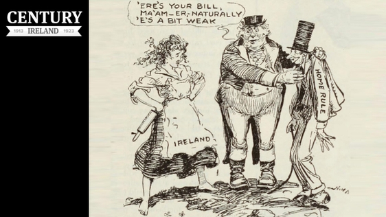 Century Ireland Issue 194 - Literary Digest, 8 January 1921 A cartoon showing a weak 'bill' being f…
