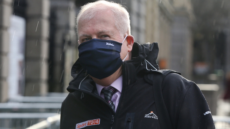 Director General of TG4, Alan Esslemont, arriving at Leinster House (Pic: RollingNews.ie)