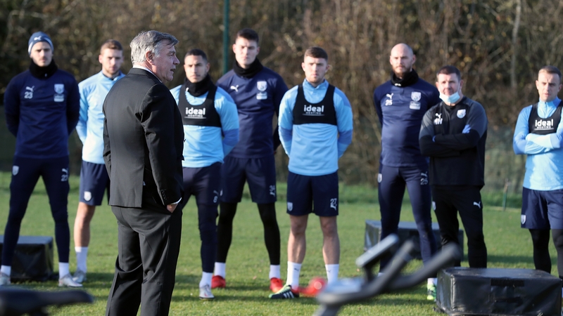 Sam Allardyce addresses his new charges for the first time on Thursday